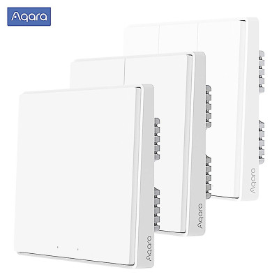 Công tắc âm tường Xiaomi - Aqara D1 không cần dây N - có đèn báo, hỗ trợ homekit, 1-2-3 nút bản Zigbee
