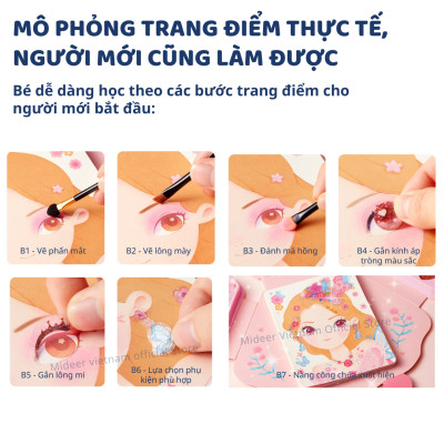 Bộ trang điểm thiết kế thời trang Mideer 3 trong 1 Princess Fantasy Makeup