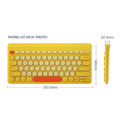 Bộ bàn phím và chuột không dây Pix-link K611, bộ bàn phím và chuột kute nhiều màu để lựa chọn - Hàng chính hãng/ Hàng nhập khẩu