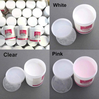 Bột Đắp Móng Ezflow 120ml Làm Nail, Mịn Dẻo Không Vón Cục, 3 Màu White Pink Clear, Tăng Độ Bền Móng, Dễ Sử Dụng