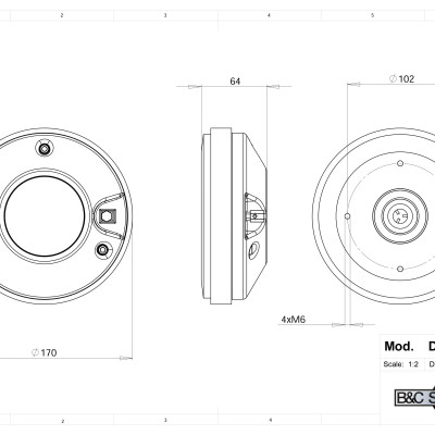 Loa Treble B&C SPEAKERS DE82TN (1 CÁI)– Hàng Chính Hãng