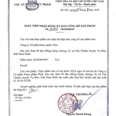 Ngọc Tố Nữ PQA Giúp Bồi Bổ Nguyên Khí, Điều Hòa Kinh Nguyệt Và Hạn Chế Biểu Hiện Rối Loạn Do Tiền Mãn Kinh Hộp 150 Viên