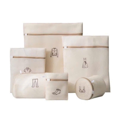 Set 6 Túi Giặt Quần Áo Lưới 3D Siêu Bền, Thoát Nước, Chống Nhăn Cho Máy Giặt - HÀNG CHÍNH HÃNG MINIIN