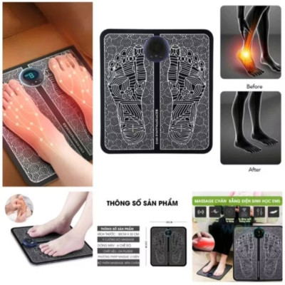 BỘ THẢM MASSAGE ĐÔI BÀN CHÂN VỚI NHIỀU CHỨC NĂNG MASSAGE THÔNG MINH CHO MỌI GIA ĐÌNH