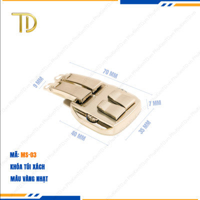 Khóa túi xách, Khóa số túi xách, Khóa số dây kéo đôi túi xách công nghệ mạ điện độ bền 5-8 năm