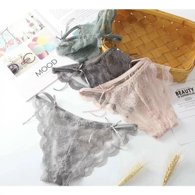 QUẦN LÓT REN NƠ LỌT KHE SEXY TỪ 40-55KG DÀNH CHO NỮ