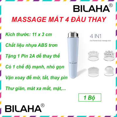 Máy Massage Thẩm Mỹ Chuyên Dụng Cho Da Mặt Mắt Môi Làm Săn Chắc Cơ Chống Lão Hóa Giảm Thâm Quầng (Hàng Chính Hãng)