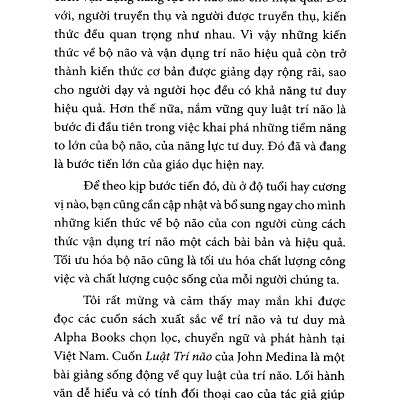 Luật Trí Não (Quà Tặng Card đánh dấu sách đặc biệt)