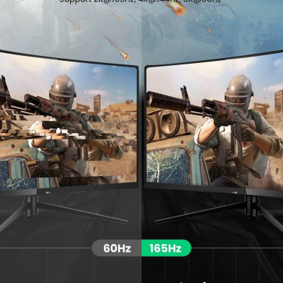 Ugreen UG80390DP114TK 1m 8K 1.4 màu đen cáp dp ra displayport hợp kim bọc lưới chống nhiễu - HÀNG CHÍNH HÃNG