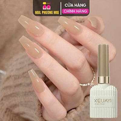Sơn Thạch Lẻ Màu Nâu Nude Số 08 XEIJAYI VENDEENI Sang Trọng Tôn Da Làm Nail Hàn Quốc, Sơn Gel Màu Nâu trà sữa Nude Sáng Trơn Chuẩn Đẹp Nhẹ Nhàng