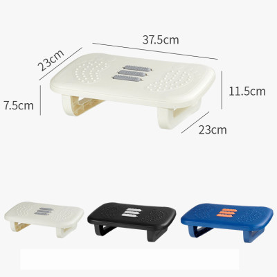 Ghế gác chân công thái học chân vuông tích hợp massage loại tốt mẫu mới 37x23x12 (Tặng kèm quà ngẫu nhiên)