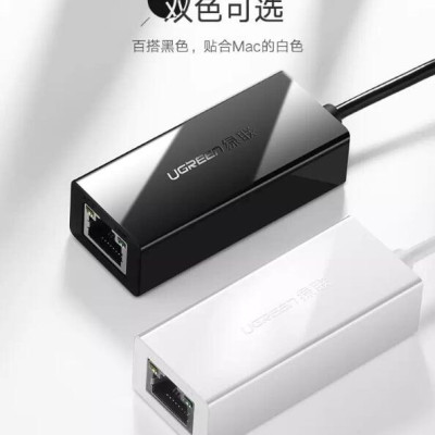 Ugreen UG20253CR110TK 10CM màu Trắng Cáp chuyển đổi USB 2.0 sang cổng LAN RJ45 tốc độ 100Mbps vỏ nhựa - HÀNG CHÍNH HÃNG