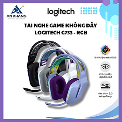 Tai nghe game không dây Logitech G733 - RGB, màn loa Pro-G, Mic Blue Voice - Hàng Chính Hãng - Bảo Hành 24 Tháng