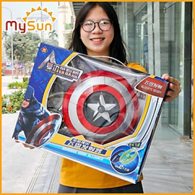Khiên Captain America đội trưởng Mỹ đồ chơi cho trẻ em khiêng anh hùng siêu nhân chong chóng quay