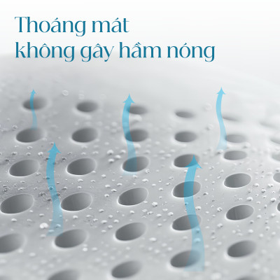 Gối Cao Su Vạn Thành Oval VTGCSO4056 (40 x 64 cm) - Trắng