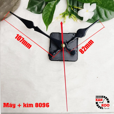 Máy đồng hồ treo tường  (KIM TRÔI)- Silent Quartz hiệu 6168s trục đồng dài 11mm (cốt cao 18mm) bảo hành 12 tháng