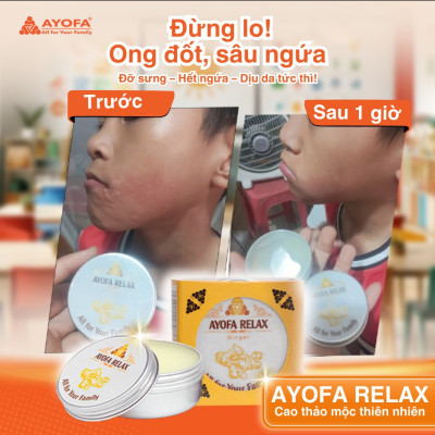 Cao Xoa Bóp Massage Thảo Dược Giúp Phục Hồi Và Làm Dịu Nhanh Chóng Ayofa Relax Hương Quế 60G