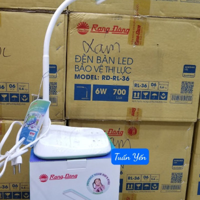 Đèn bàn cảm ứng 6W LED Rạng Đông RL-36.LED 4 nhiệt độ màu, 3 mức sáng