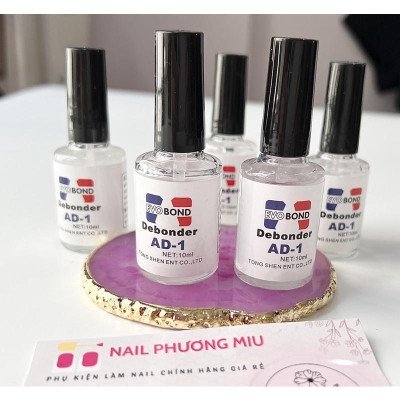 Nước Sáng Đá AD Chai 10ml, Giúp Tháo Móng Giả 2 Trong 1, Sáng Đá Để Gỡ Móng Úp, Tháo Mi, Phá Gel Hiệu Quả Làm Nail