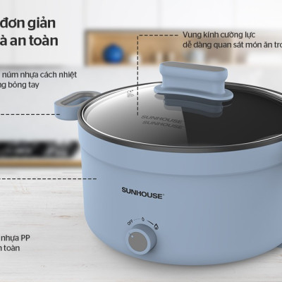LẨU ĐIỆN 3.5L SUNHOUSE SHD4528 - Hàng Chính Hãng