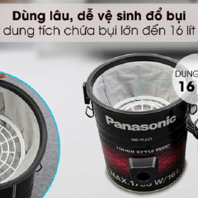 Máy hút bụi công nghiệp Panasonic MC-YL631RN46 - Hàng chính hãng