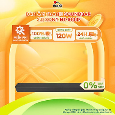 Loa thanh soundbar Sony 2.0 HT-S100F - Hàng chính hãng