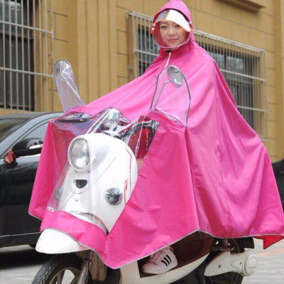 Áo mưa có kính che mặt an toàn - Giao màu ngẫu nhiên