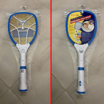 Vợt Muỗi Thông Minh Rạng Đông RD.02 2 Trong 1 Tích Hợp Đèn Pin và Vợt Bắt Muỗi - Hàng Chính Hãng