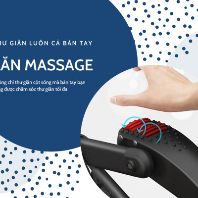 Ghế Xếp Có Massage Tay Kachi MK234 – Kèm Khay Để Ly