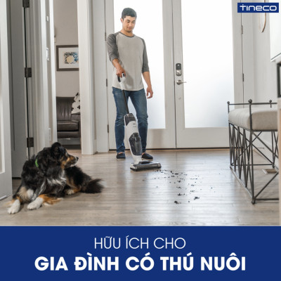 Máy Hút Bụi Lau Sàn Khô Uớt Tự Giặt Giẻ TINECO IFLOOR 2 Thương Hiệu Mỹ Lực Hút 12,000 Pa, Có Kết Nối App Theo Dõi, Công Suất 220 W - Hàng Chính Hãng - Bảo Hành 24 Tháng