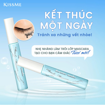 Set Mascara Nâng Rậm Dày Mi Và Mascara Tẩy Trang Mi Kissme Heroine Make (Set 2 cây)