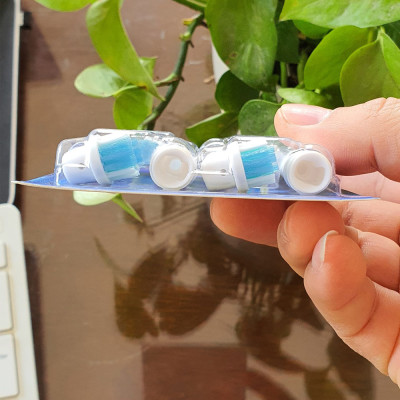 Cho máy Braun Oral-B, Bộ 4 đầu bàn chải đánh răng điện - Đánh tan mảng bám- SB-17A