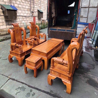 Bàn Ghế Tần Thủy Hoàng Gỗ Gõ Đỏ