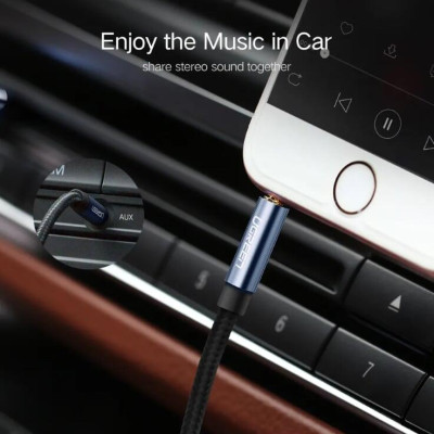 Ugreen UG10686AV112TK 1.5M màu Xanh Cáp âm thanh 2 đầu 3.5mm dương - HÀNG CHÍNH HÃNG