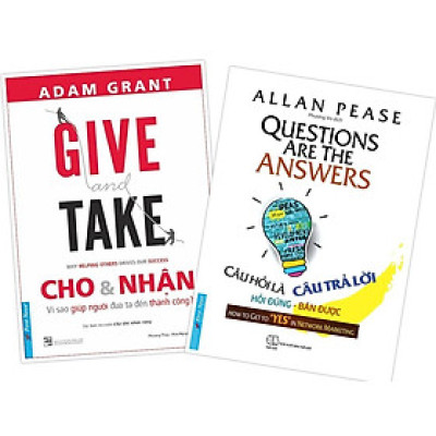Sách - Combo Cho & Nhận + Câu Hỏi Là Câu Trả Lời - First News
