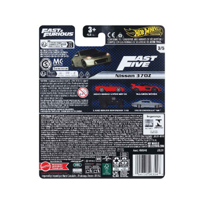 Đồ Chơi Siêu Xe Premium Fast&Furious Nissas 370Z HOT WHEELS JBL91/HNW46