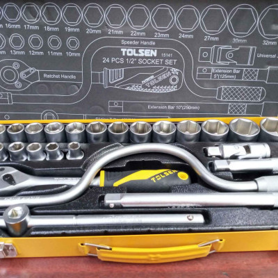 BỘ TÍP 24 CHI TIẾT 1/2 INCH TOLSEN 15141 - HÀNG CHÍNH HÃNG