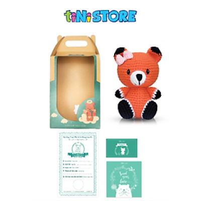 Cáo con cái cam ngồi - Bộ màu