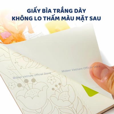 Tranh Tô Màu Nước Kèm Cọ Mideer Watercolour Painting cho bé