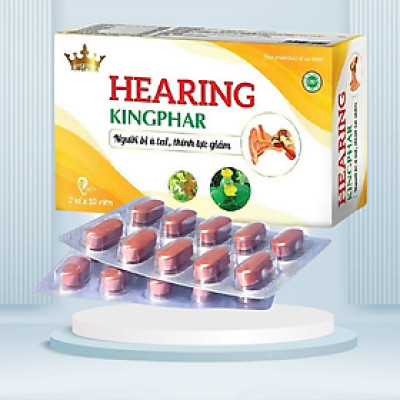 Viên uống Hearing Kingphar, cải thiện thính lực, giảm ù tai, hộp 30v