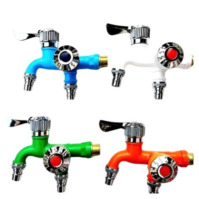 Vòi Nước Chia 2 Đầu Inox – Vòi Đôi Van Cổng Xả Thông Minh Chống Rò Rỉ