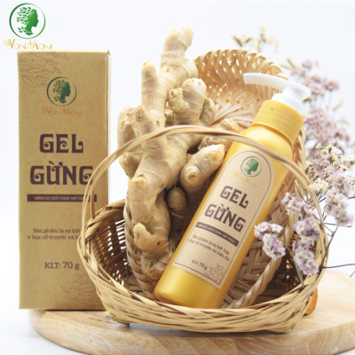 Gel gừng thảo dược, massage tan mỡ bụng, săn chắc eo Wonmom 70g