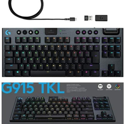 Bàn phím game cơ học không dây Lightspeed Logitech G913 TKL - Hàng chính hãng