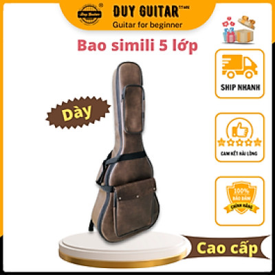 Bao đàn guitar 5 lớp cao cấp simili dày có thể đựng guitar acoustic và classic Duy Guitar Store