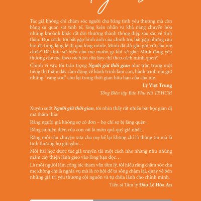 Sách - Người Giữ Thời Gian - Bí Quyết Giúp Cha Mẹ An Nhiên Tuổi Vàng - Lê Thị Thanh Lâm