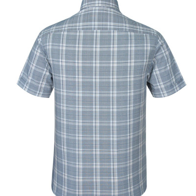 Áo sơ mi nam KHATOCO ngắn tay kẻ caro A1MN468T2-CNCR192-2411-N