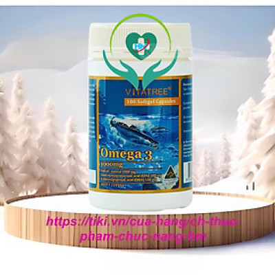 Viên uống Vitatree Omega 3 , hộp 150v, nhập khẩu Úc, bổ sung dưỡng chất cho mắt và não
