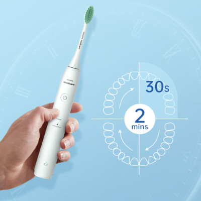 Bàn chải đánh răng điện Philips Sonicare HX2421 tích hợp 2 chế độ làm việc Clean, Sensitive - Hàng Nhập Khẩu