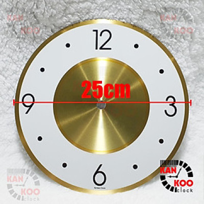 Mặt số NGHỆTHUẬT-25CM-trắng- bằng nhôm đồng hồ cao cấp 25cm NGHỆ THUẬT chất lượng trên 10 năm