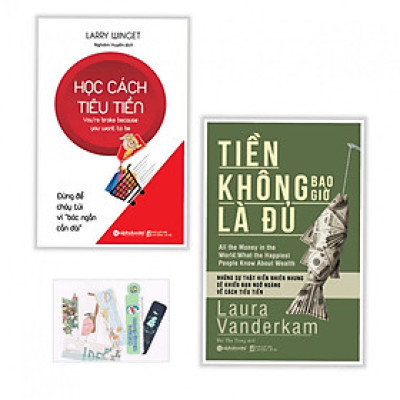 Combo Học cách tiêu tiền + Tiền không bao giờ là đủ - (Tặng kèm bookmark AHA )